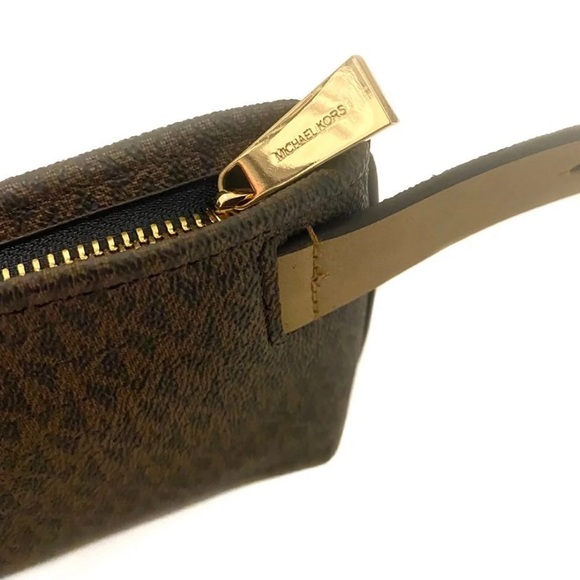 MICHAEL KORS MK Jet Logo Striped Brown Purple & Orange Belt Bag NWT - Picture 10 of 12